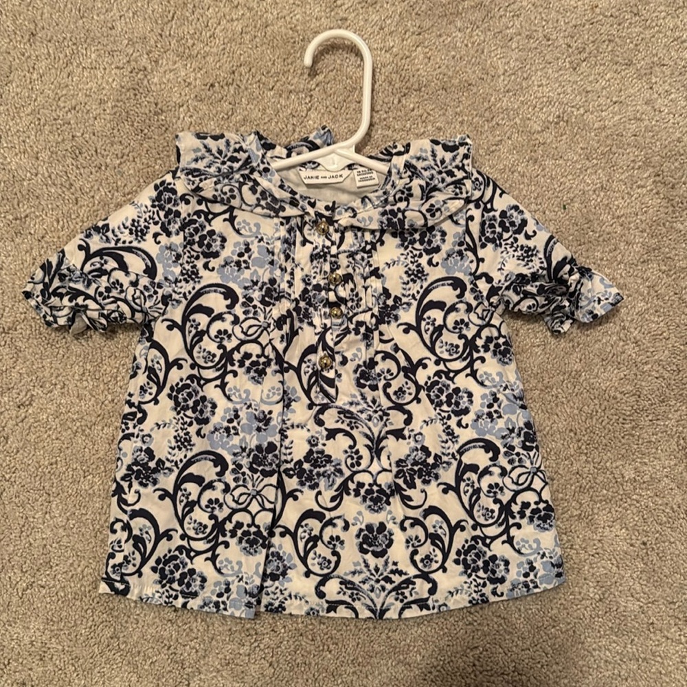 Janie and Jack floral shirt